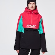 TNP Women's Insulated Anorak - Black/Rubine