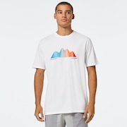 Graphic Waves Tee - White