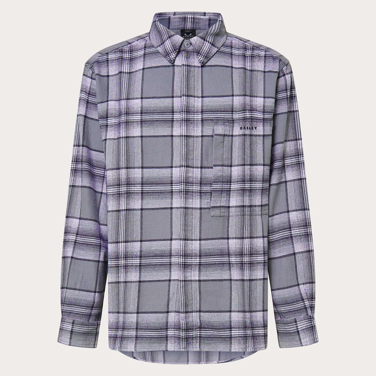 Oak Plaid LS Shirt - Cement/Graphite/White