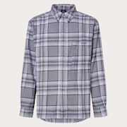 Oak Plaid LS Shirt - Cement/Graphite/White