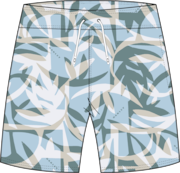 Canary Palms Rc 18" Beachshort - Coral Reef Frost