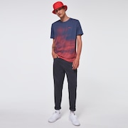 Sunset Fade Tee - Smoke Poppy Red