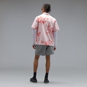 Hibiscus Breeze Shirt - Aop Hibiscus Pink/Orange