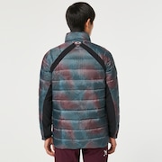 Skull Exalt Down Jacket - Black Print