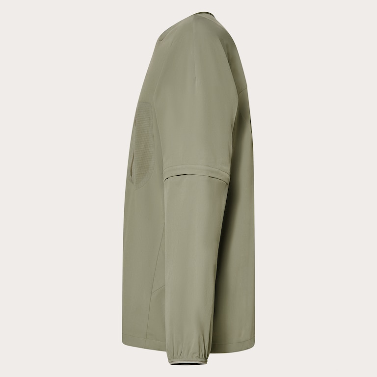 Latitude Flight Convert Shell Tee - Boulder Green