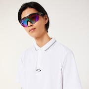 O-Sync Pack Abstract Hem Polo - White