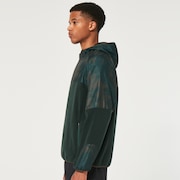 Wanderlust Fz Hoodie - Green/Mountain Td Print