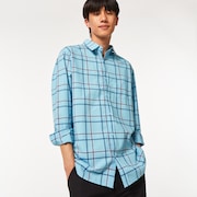 Pacific Button Down LS - Aviator Blue Check