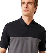 Color Block Polo Short Sleeve - Blackout