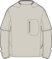 Latitude Flight Convert Shell Tee - Mist