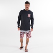 Camiseta Marbled LS - Blackout