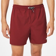 Seersucker 16" Beach Short - Iron Red
