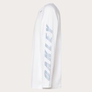 Slant Logo Print L/S Tee 12.0 - White