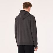 Teddy Full Zip Hoodie - Dark Gray Heather/American Flag