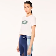 W Pursuit Crop Tee - White
