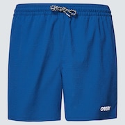 Seersucker 16" Beach Short - Poseidon