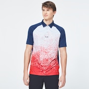 Pop Spray Short Sleeve Polo - High Risk Red