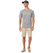 O-Double Stack Tee - Athletic Heather Gray