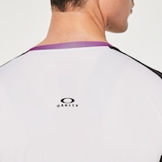 Sublimated Icon Jersey 2.0 - White/Purple Stripes