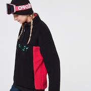 TNP Women's Sherpa Fleece - Black/Rubine