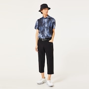 Skull Bold Omble Mock - Black Print