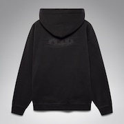 Echo Mod Embroidered Hoodie - Pitch Black