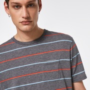 All Stripes SS Tee - New Athletic Gray