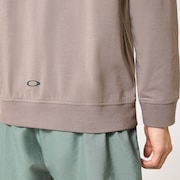 New Retro Fleece L/S Crew 1.0 - Bark