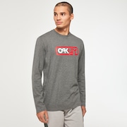 Locked In B1B Ls Tee - New Athletic Grey