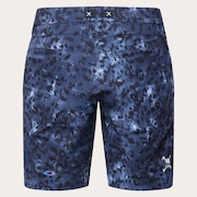 Skull Heat Block Staple Shorts - Black Print