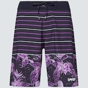 Retro Split 21 Boardshort - Purple Flower/Stripe