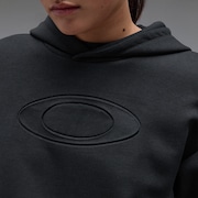 Radiant Peach Fleece Hoodie 12.0 - Pitch Black
