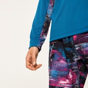 Slant Logo Print L/S Tee 8.0 - Ad Blue