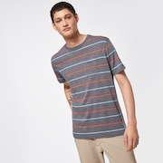 All Stripes SS Tee - New Athletic Gray