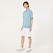 O-Sync Pack Abstract Hem Polo - Blue Ice