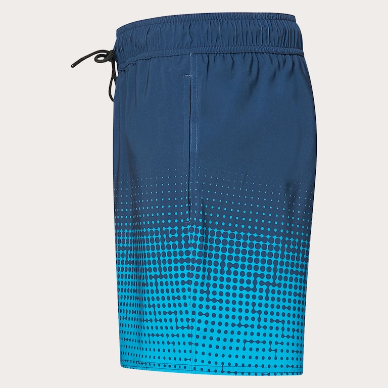 Sand Pixel Rc 16" Beachshort - Gradient Monogram Abyss/Blue