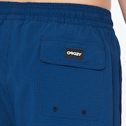 Seersucker 16" Beach Short - Poseidon