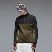 Canopy Full Zip Sweatshirt - Blackout/Deep Olive