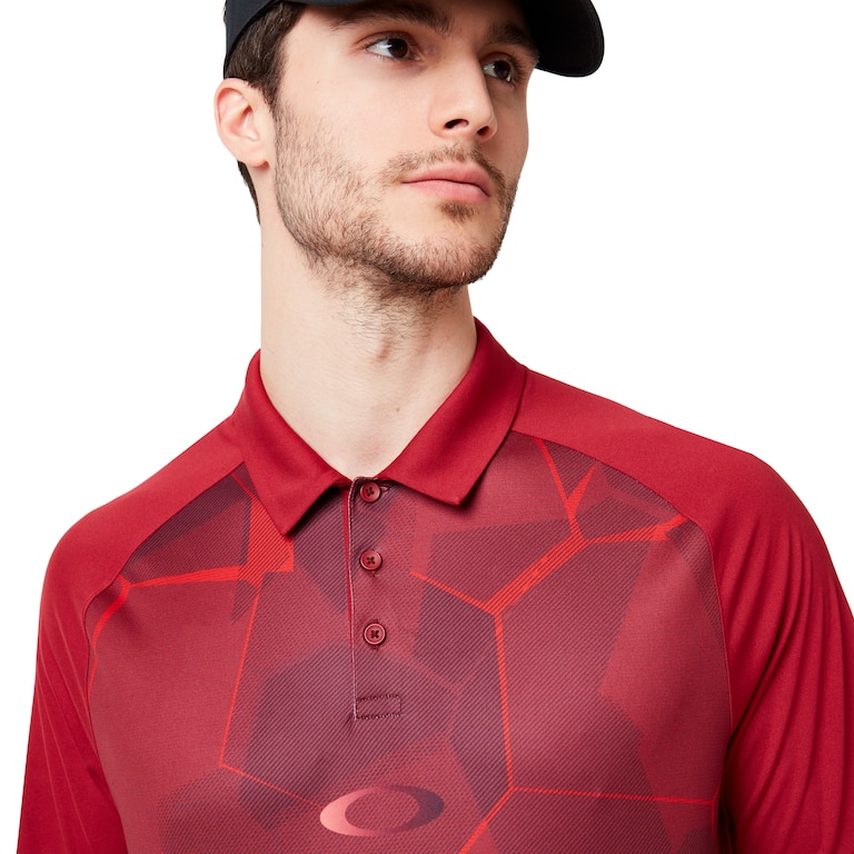 Mirror Graphic Polo - Raspberry