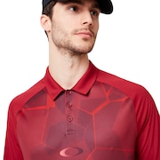 Mirror Graphic Polo - Raspberry