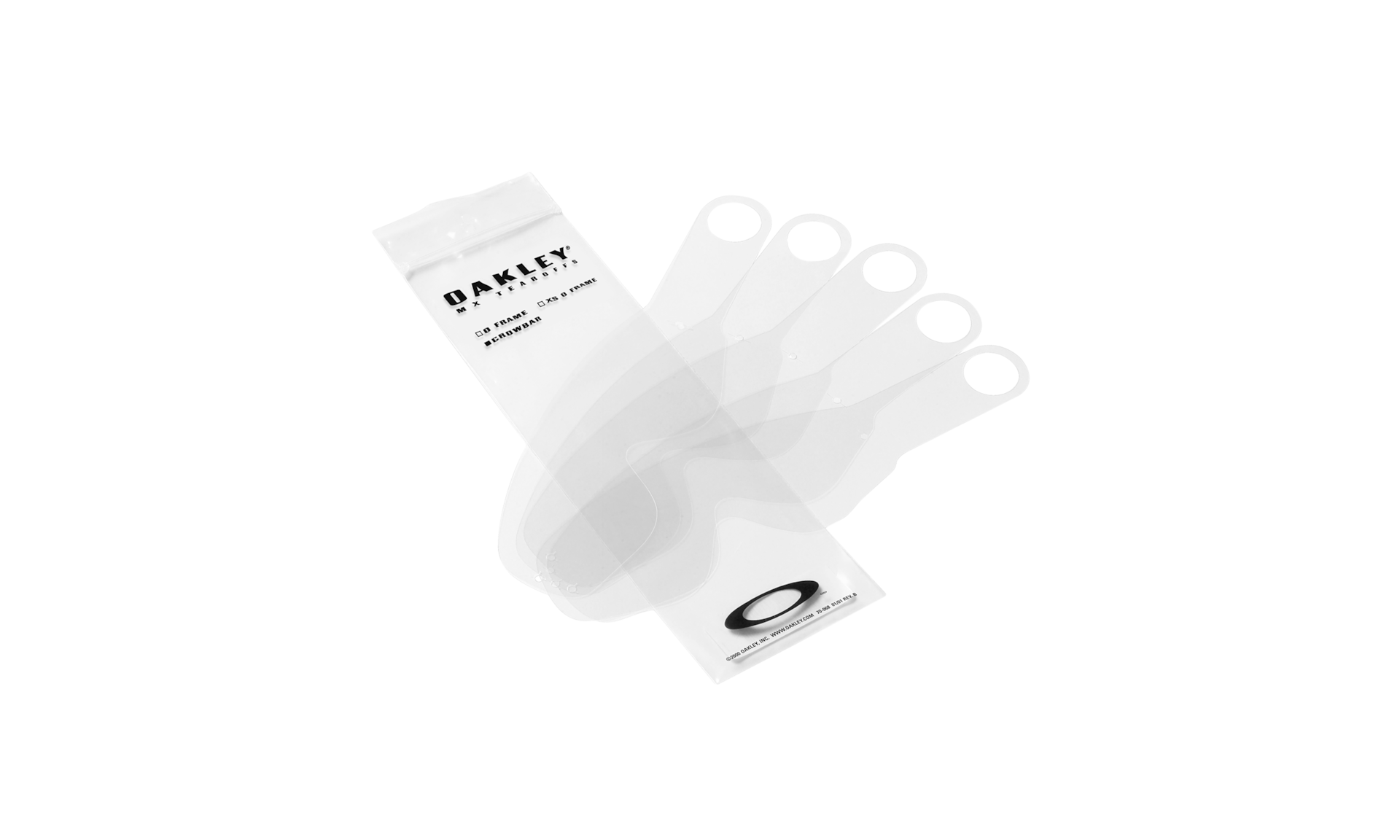 Oakley Crowbar® MX Tear-Offs (25 Pack) with Clear Strap and Lenses