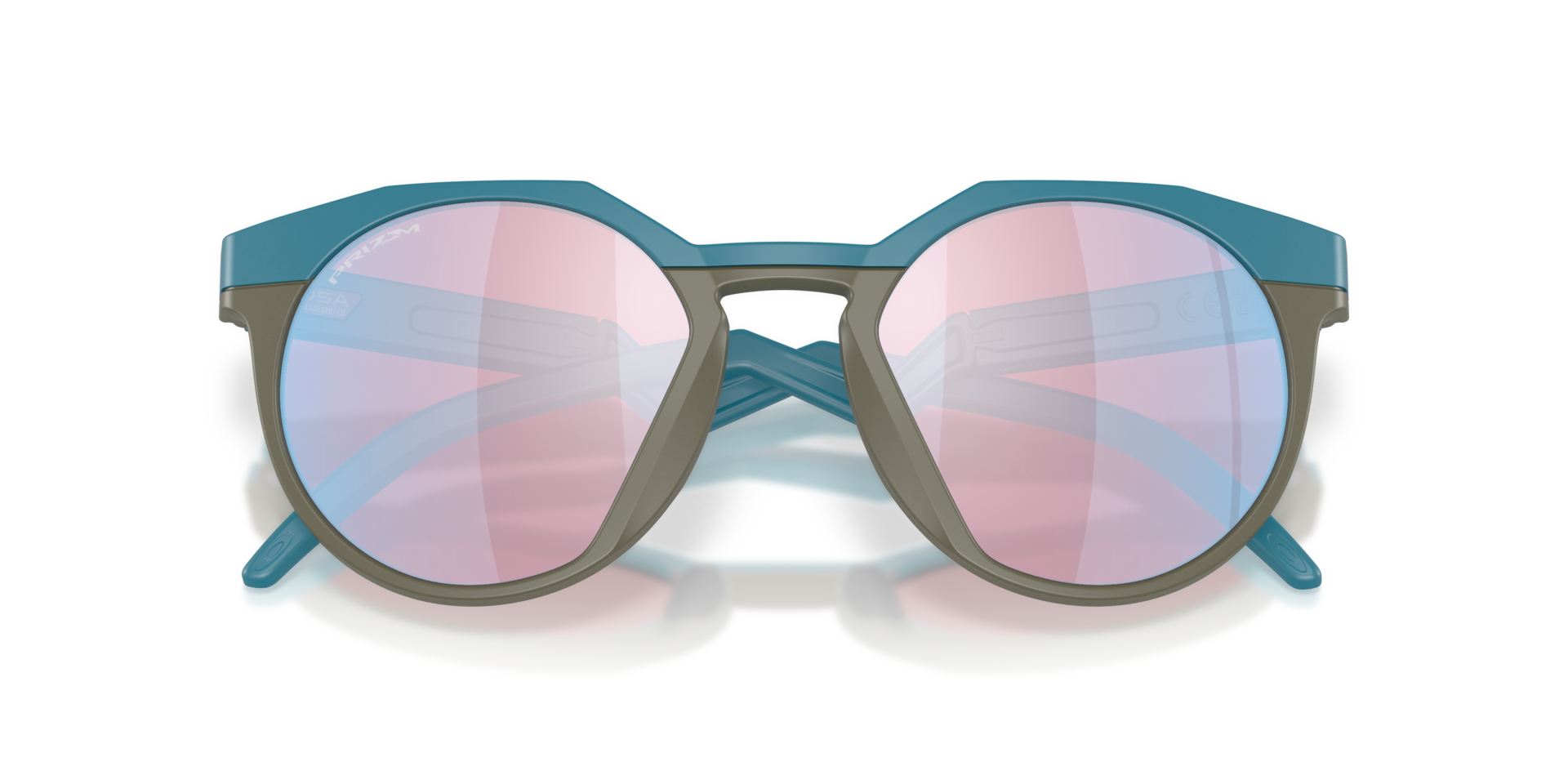 Oakley HSTN Sunglasses with Matte Carbon Frame and Prizm Ruby
