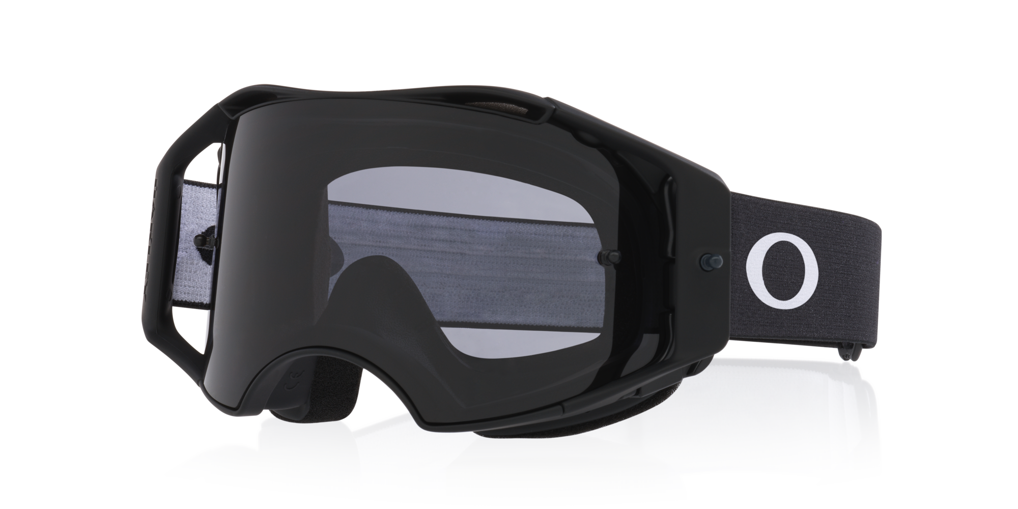 Oakley Airbrake® Lite MX Goggles with Matte Black Strap and Dark