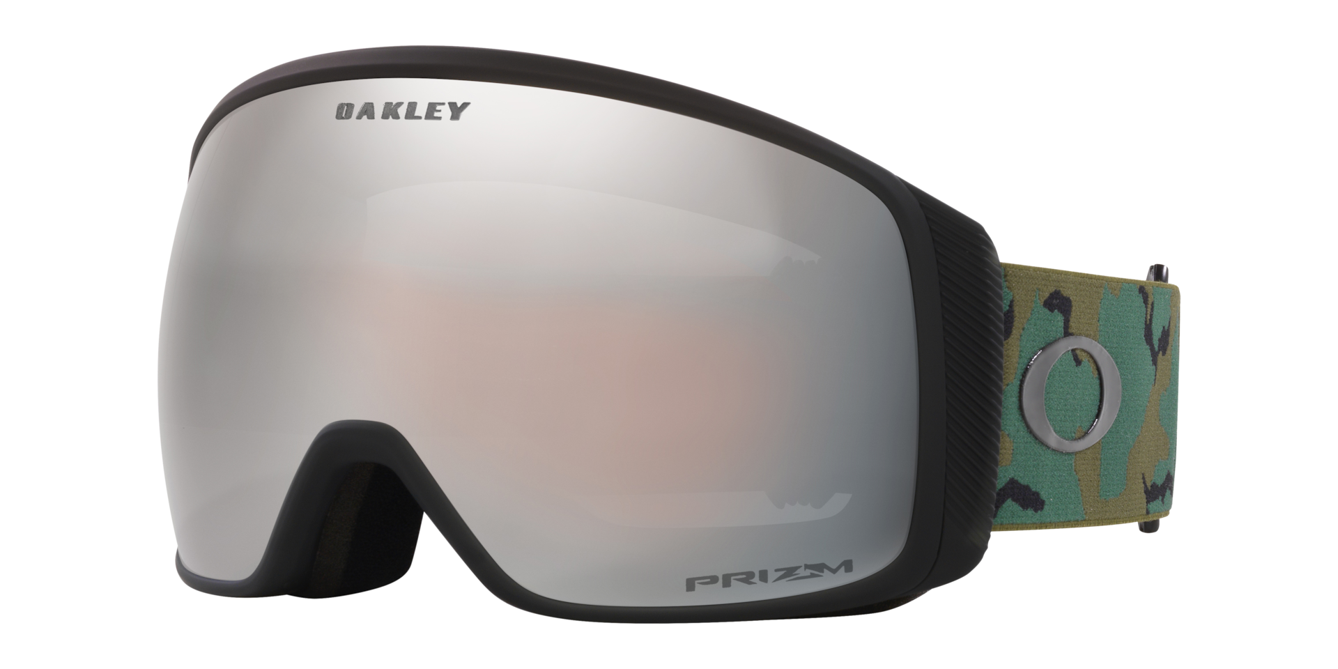 Oakley Flight Tracker L Snow Goggles with Camo Strap and Prizm