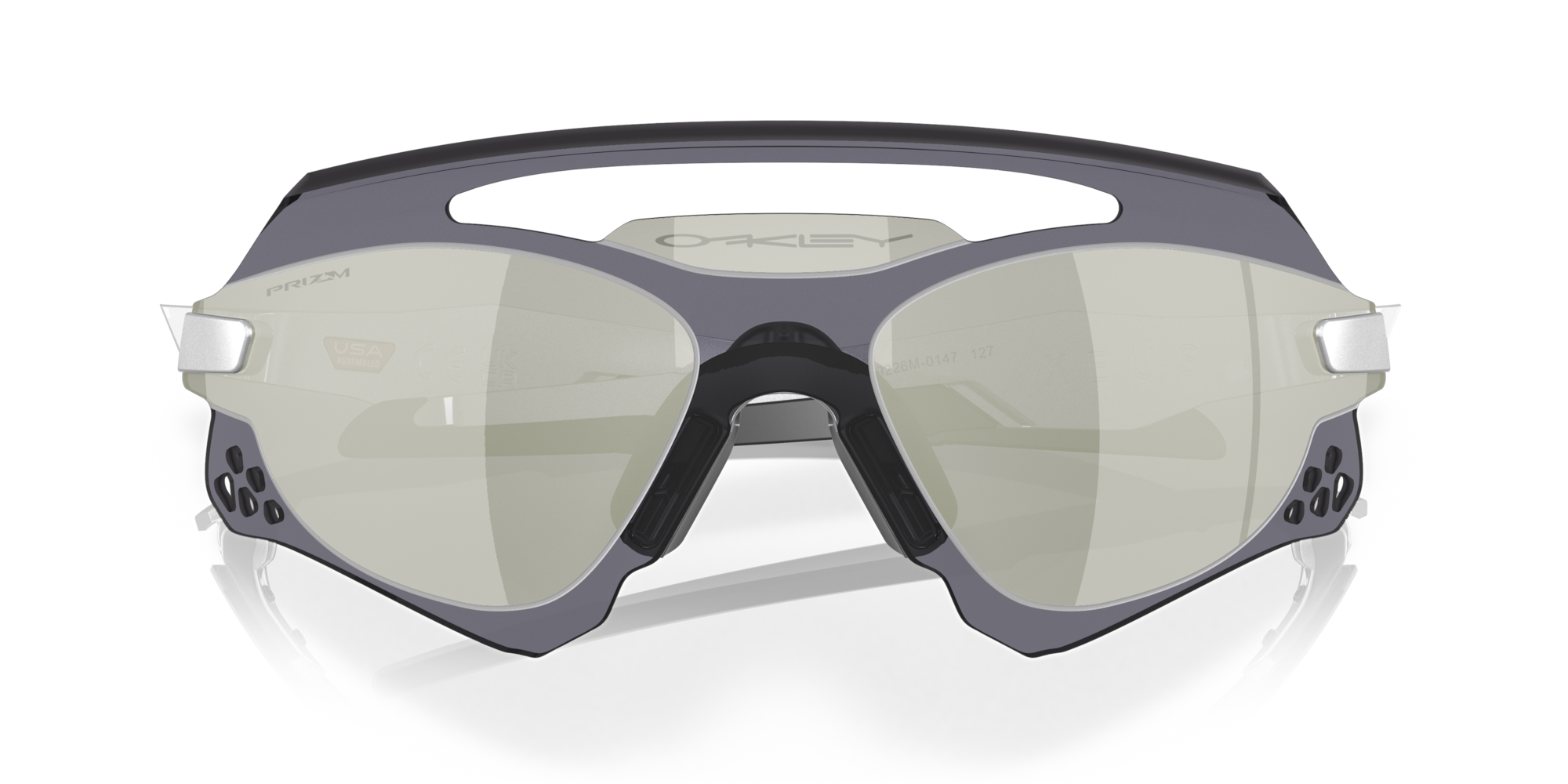 Oakley Xeus™_AG Sunglasses with X Silver Frame and Prizm Chrome