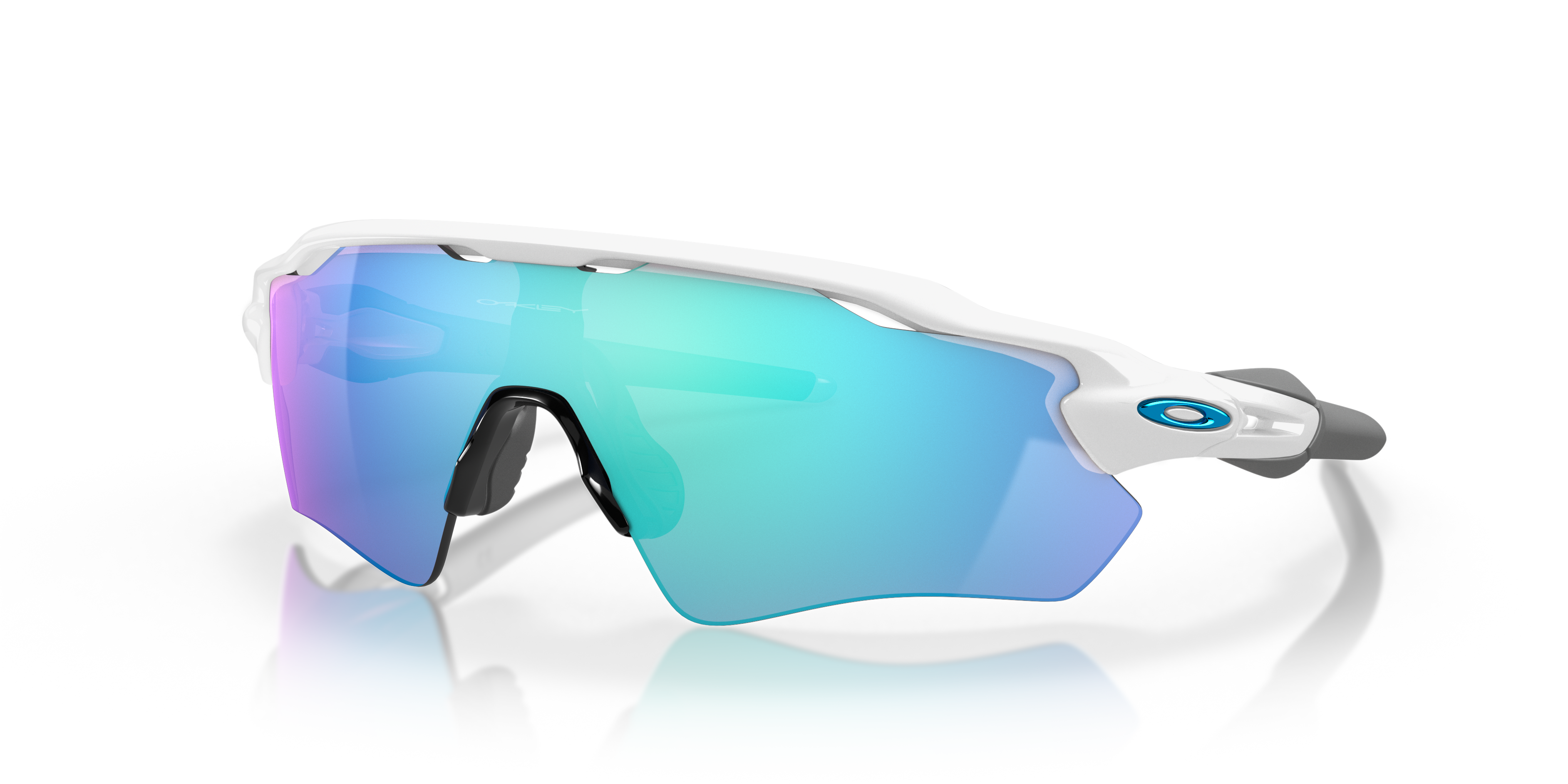 Radar® EV Path® Prizm Sapphire Lenses, Polished White Frame