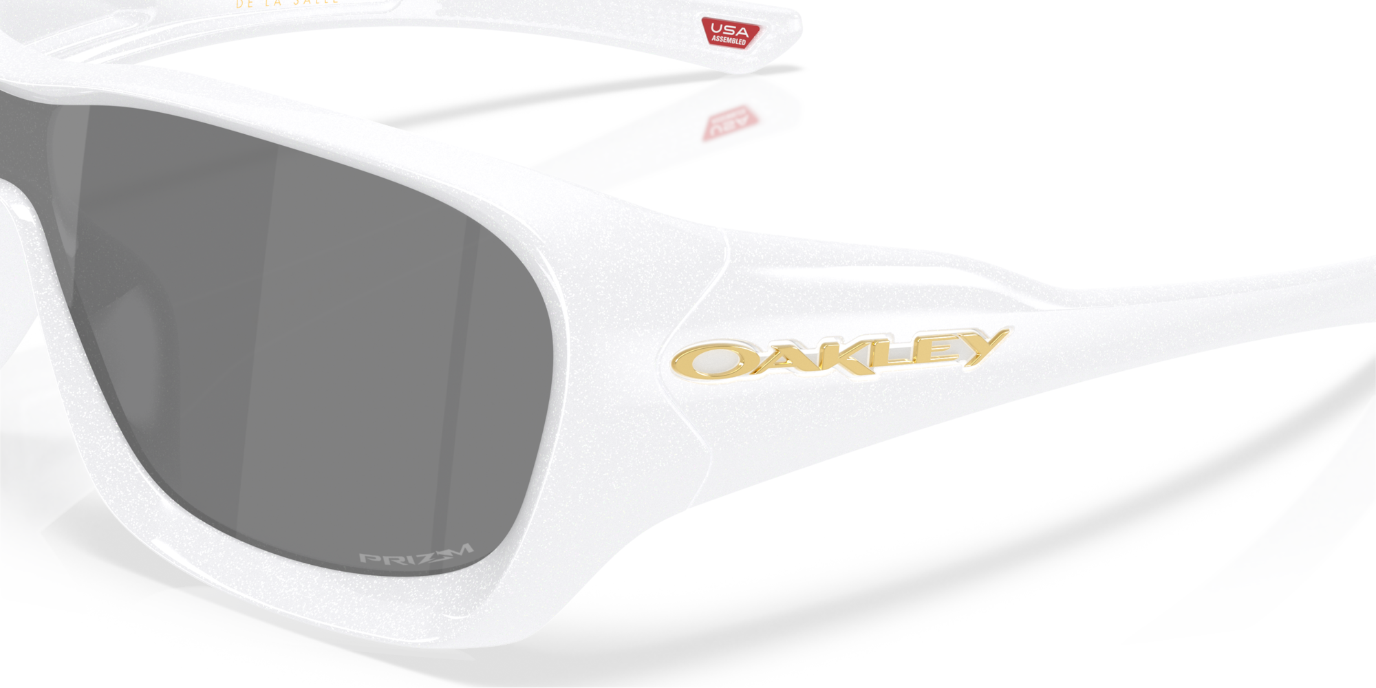 Oakley De La Salle Sunglasses with Pearl White Frame and Prizm