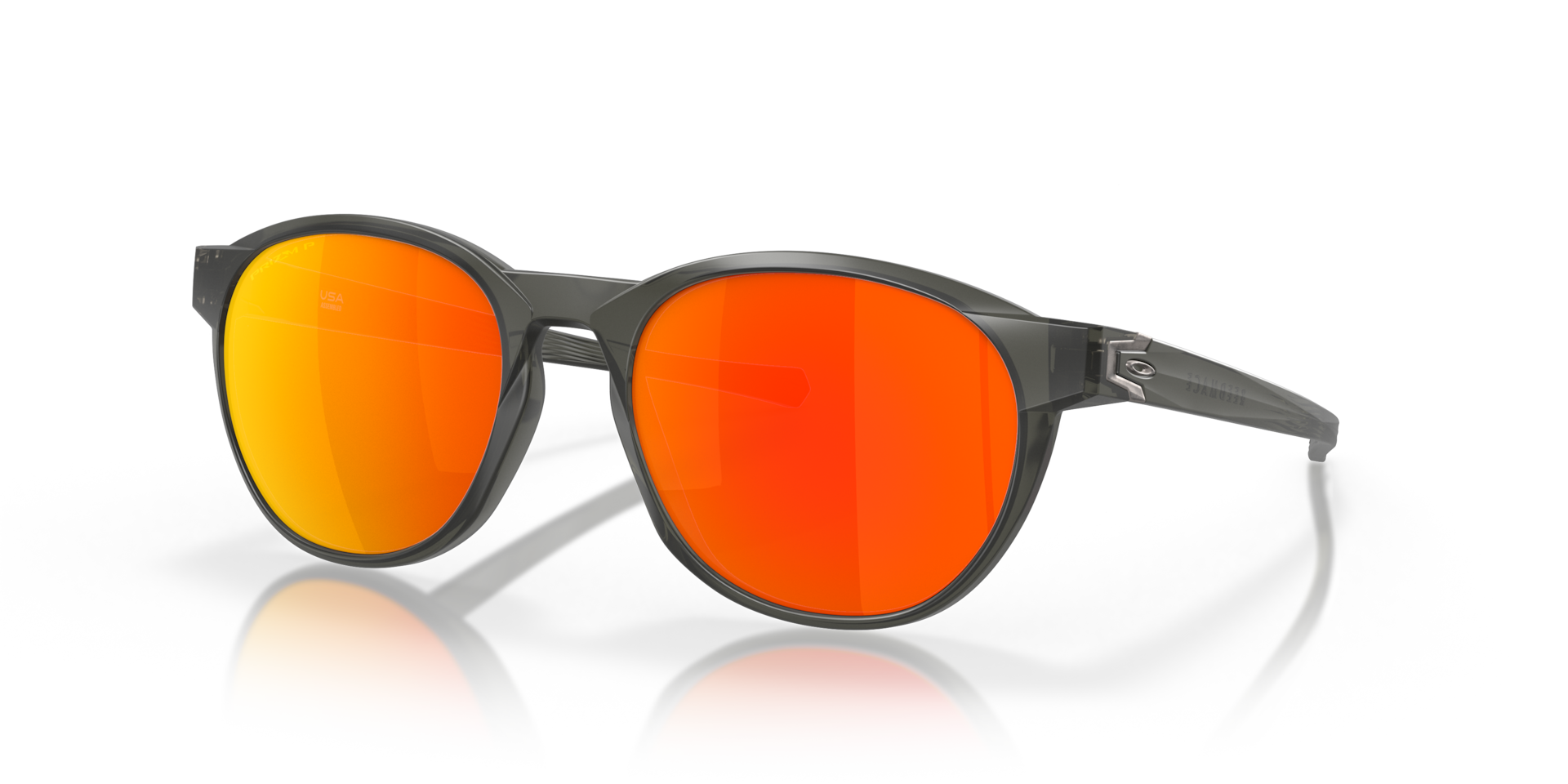 Reedmace Prizm Ruby Polarized Lenses, Matte Grey Smoke Frame 