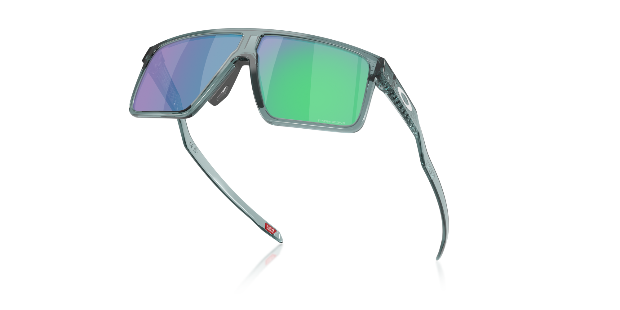 オークリー Heluxサングラス Crystal BlackフレームとPrizm Jadeレンズ