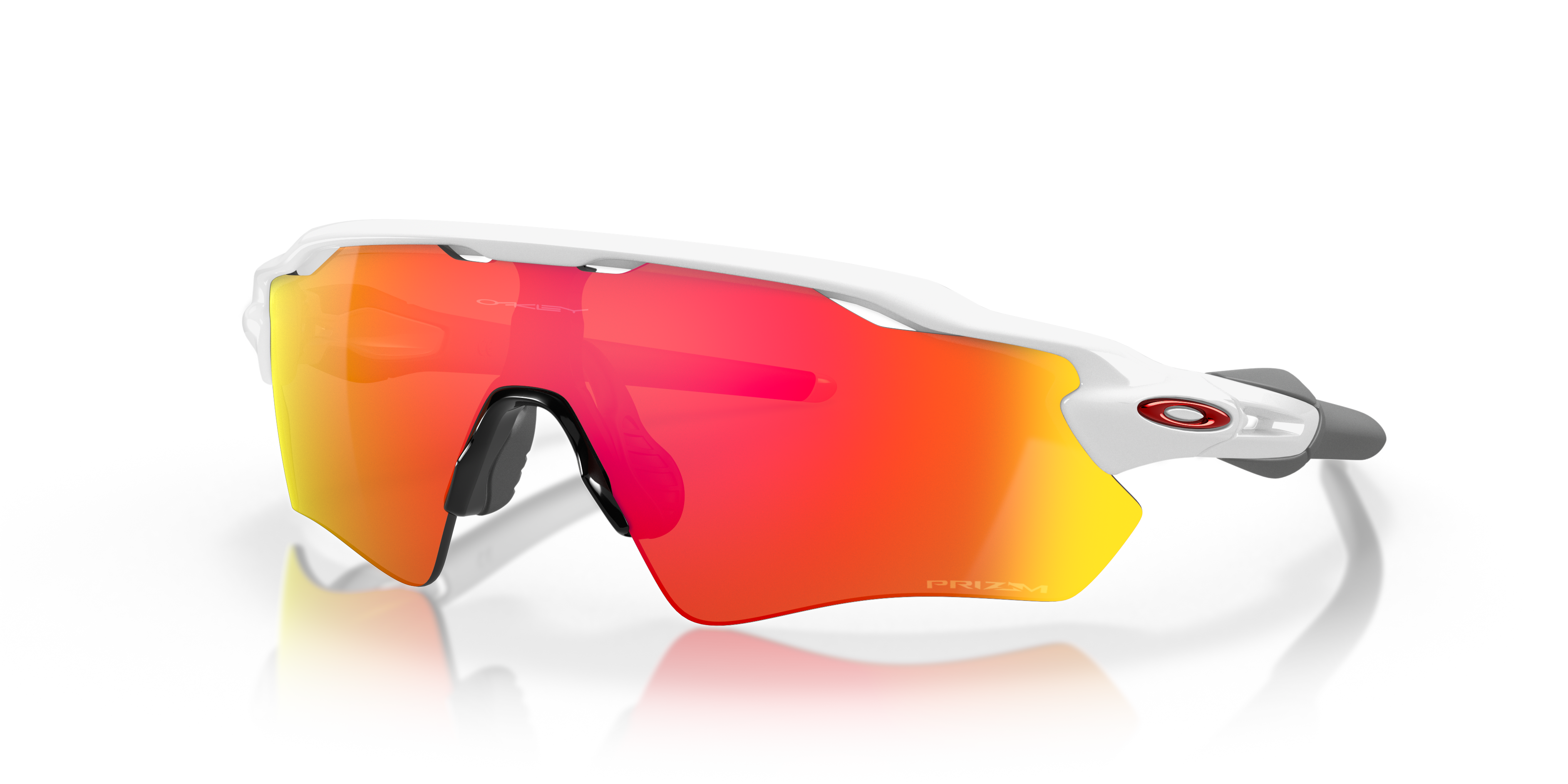 Radar® EV Path® Prizm Ruby Lenses, Polished White Frame Sunglasses
